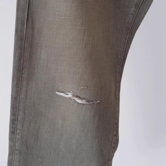 NWT R13 Distressed X-Boyfriend Ankle Jeans - Vintage Olive Drab Military - Picture 12 of 14